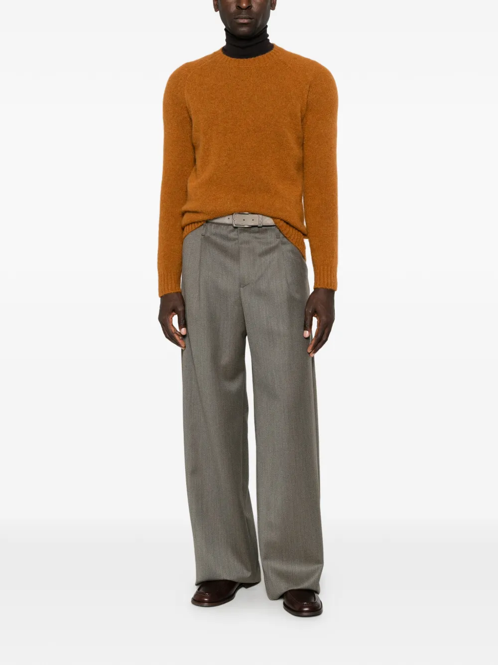 Filippo De Laurentiis raglan-sleeve ribbed-trim sweater - Orange Filippo De Laurentiis raglan-sleeve ribbed-trim sweater - Orange