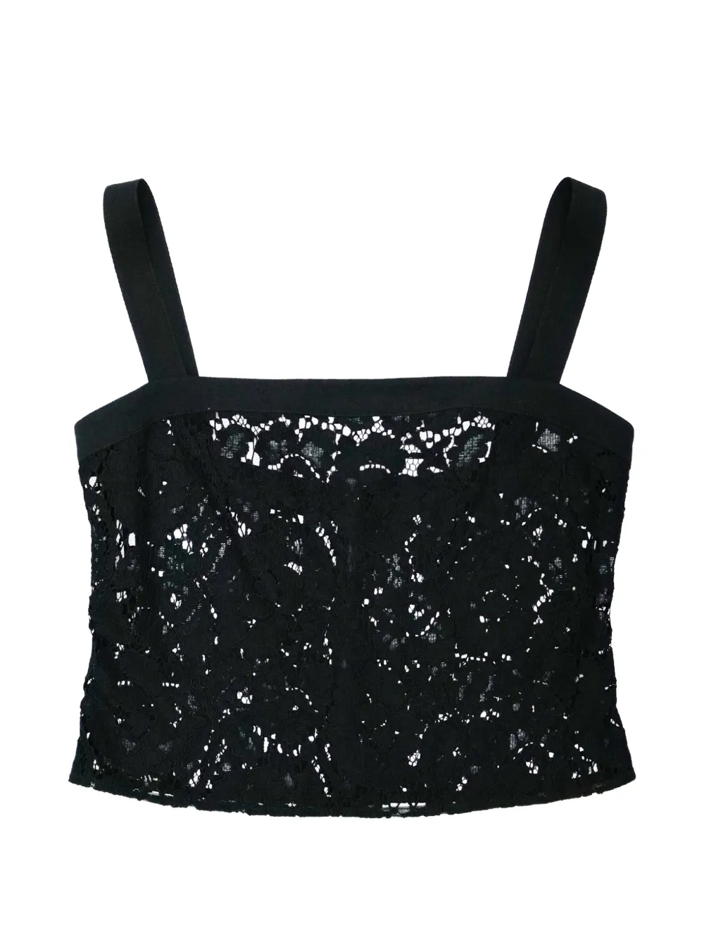Elie Saab rhinestone-embellished lace top