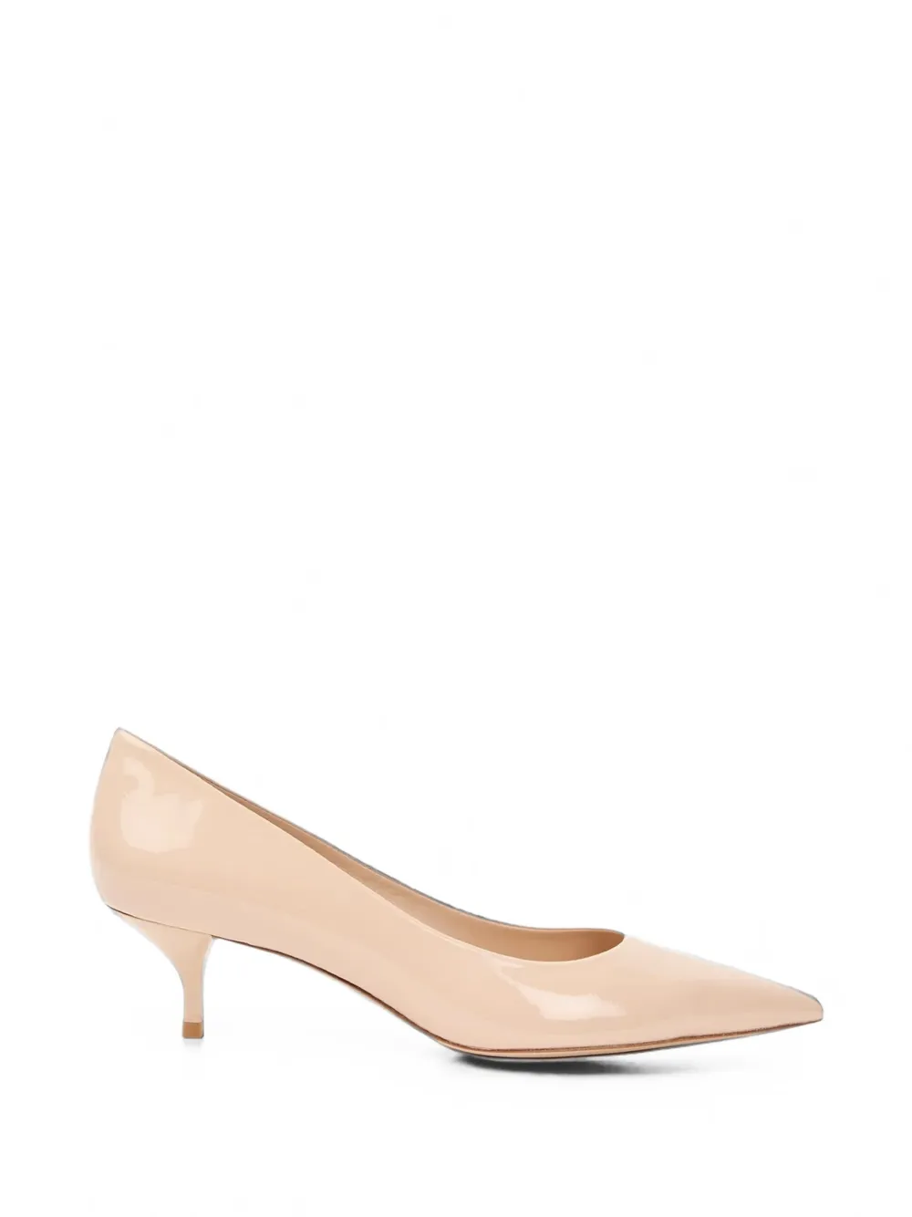Stuart Weitzman pointed-toe kitten-heel pumps - Toni neutri