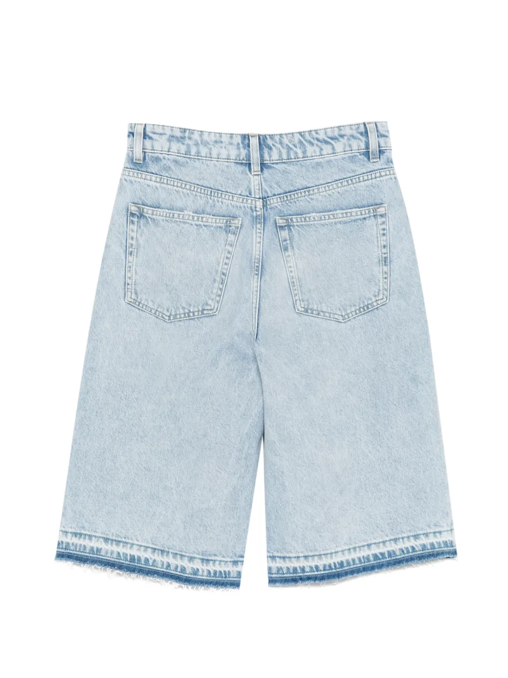 James Perse raw-hem denim shorts Blauw