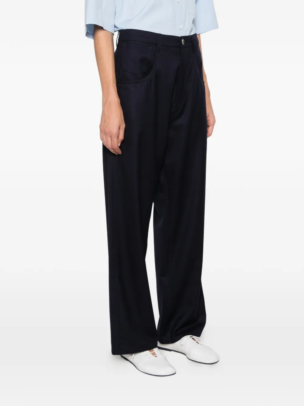 Sofie D'hoore straight-leg trousers Blauw