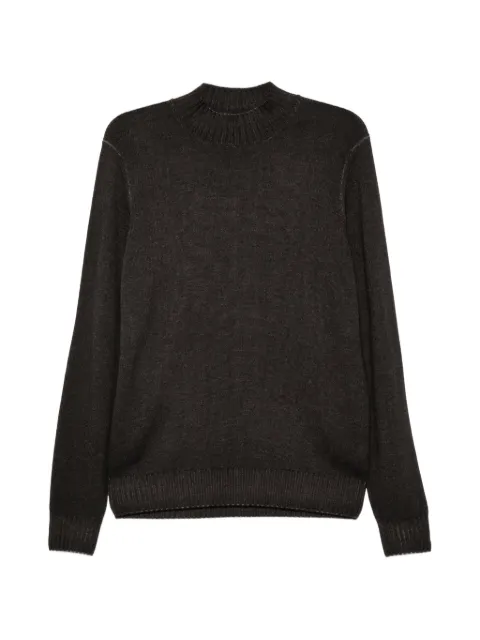 Filippo De Laurentiis mock-neck ribbed-trim sweater