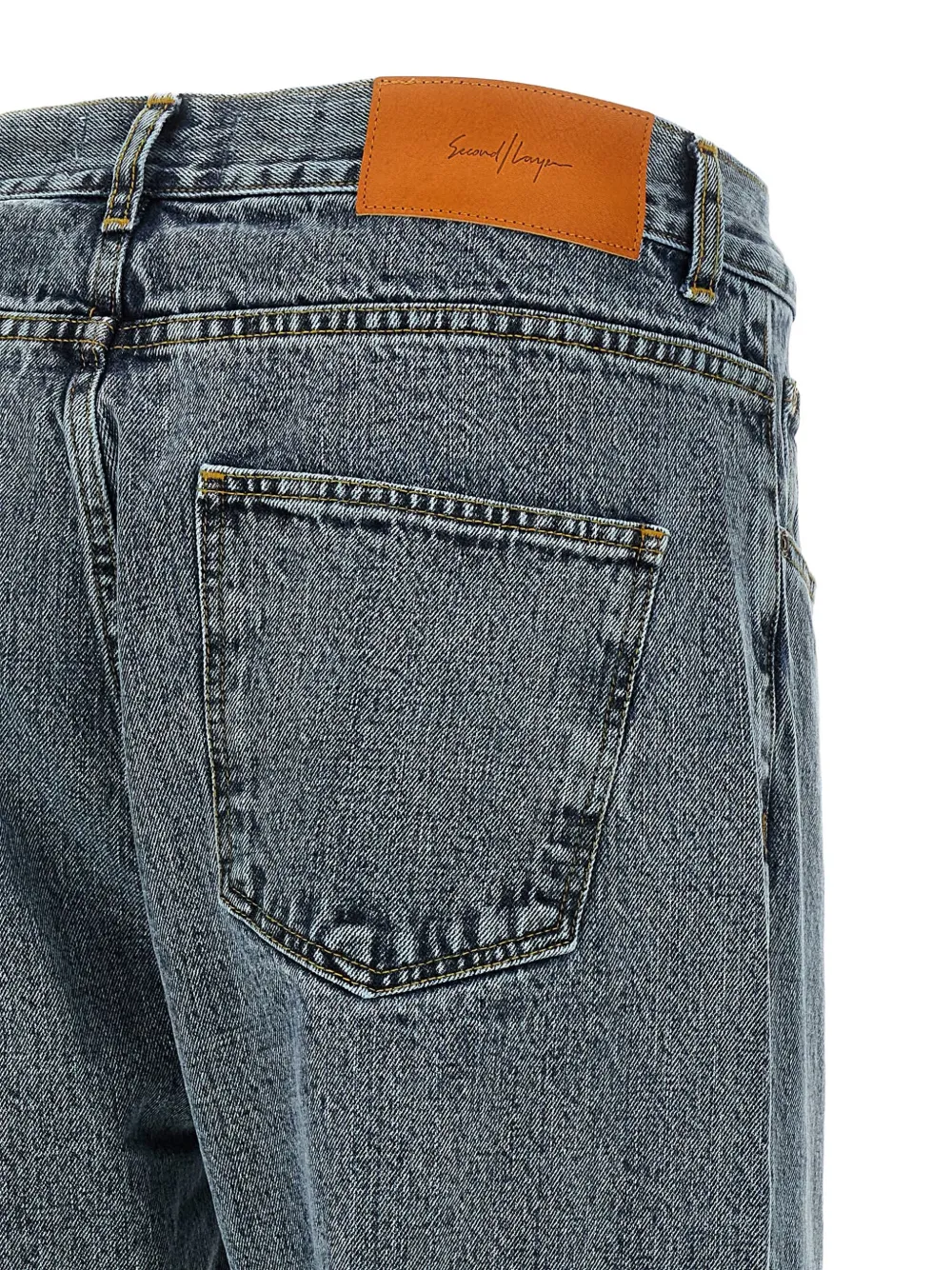 Second / Layer Big Papi Stone-wash Jeans In Blue