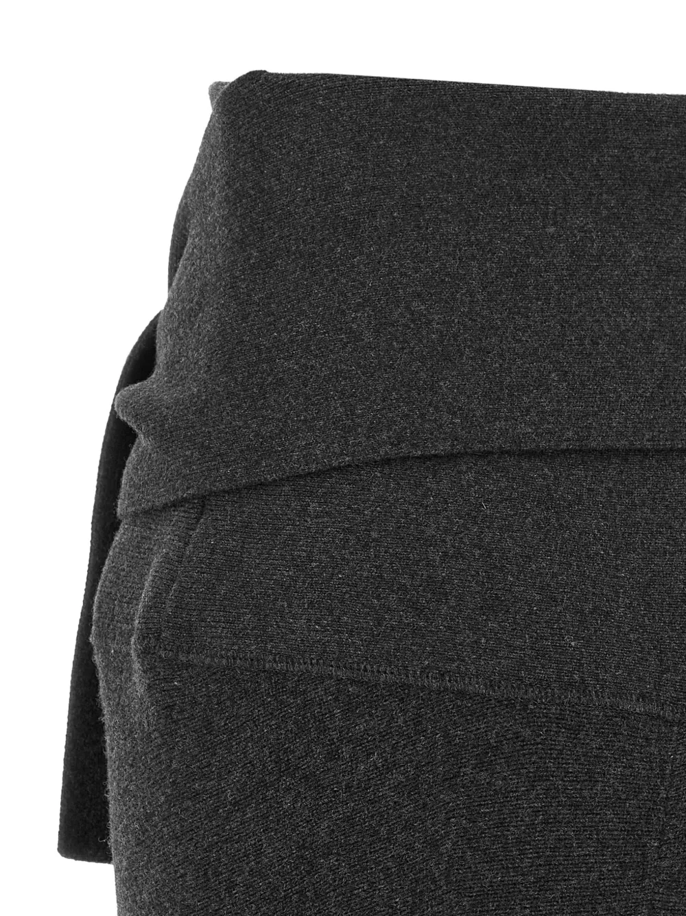 Jacquemus La Jupe Fiocco midi-rok met geknoopt detail Grijs
