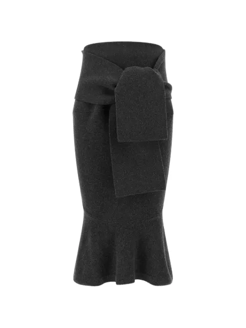 Jacquemus La Jupe Fiocco knot-detail midi skirt