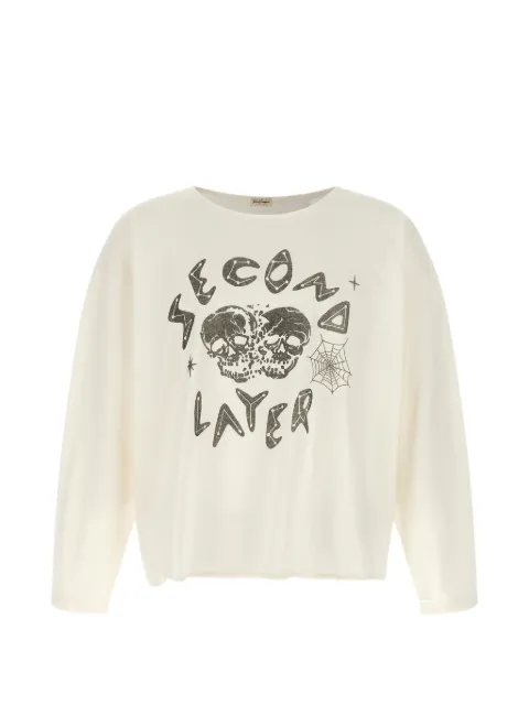Second/Layer グラフィック ロングTシャツ