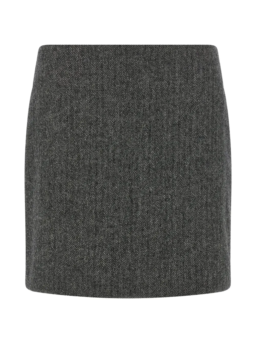 Blazé Milano Coci mini herringbone-pattern skirt - Grigio