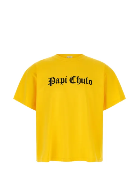 Second/Layer playera Papi Chulo con eslogan estampado