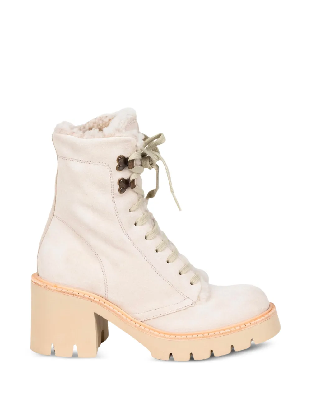Pedro Garcia bottines à lacets doublées de peau lainée - Tons neutres