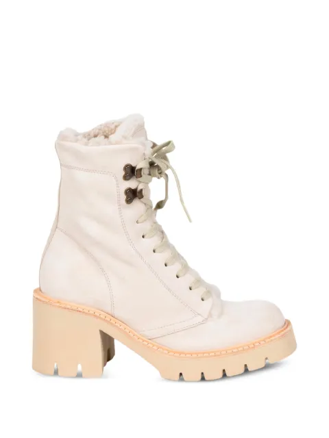 Pedro Garcia shearling-lined lace-up ankle boots