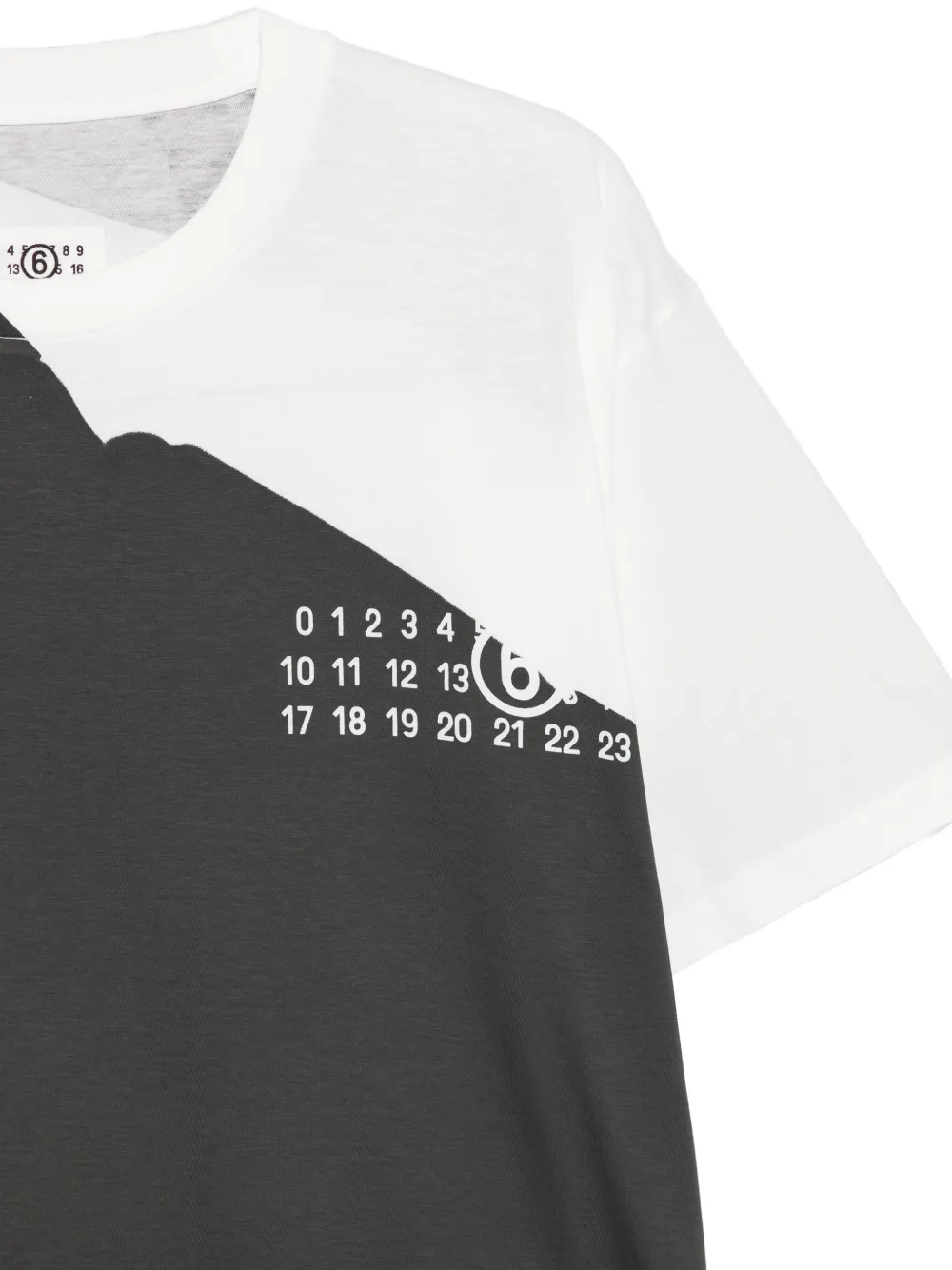 MM6 Maison Margiela T-shirt met logoprint Zwart