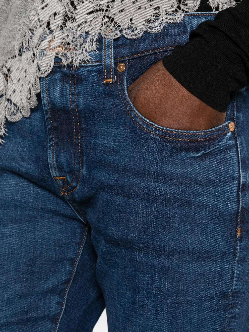 7 For All Mankind Slim-fit jeans Blauw