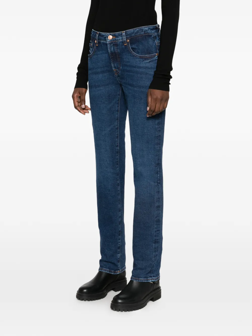 7 For All Mankind Slim-fit jeans Blauw