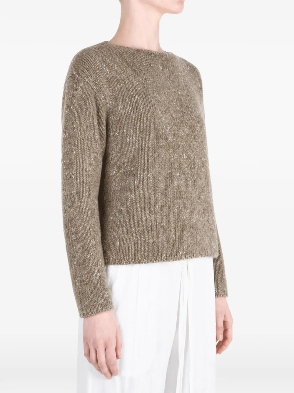 Auralee flecked knit sweater Bruin