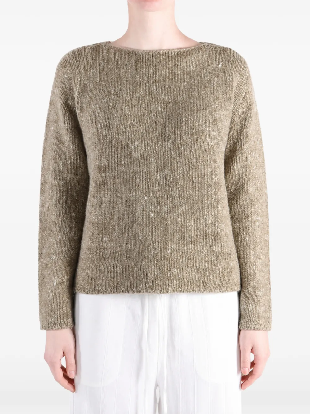 Auralee flecked knit sweater Bruin