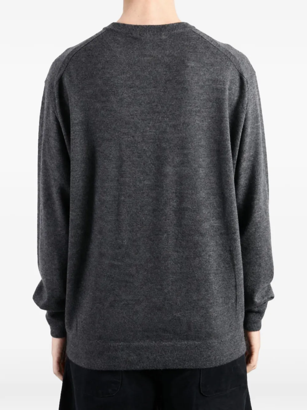 Auralee crew-neck long-sleeve cashmere sweater Grijs