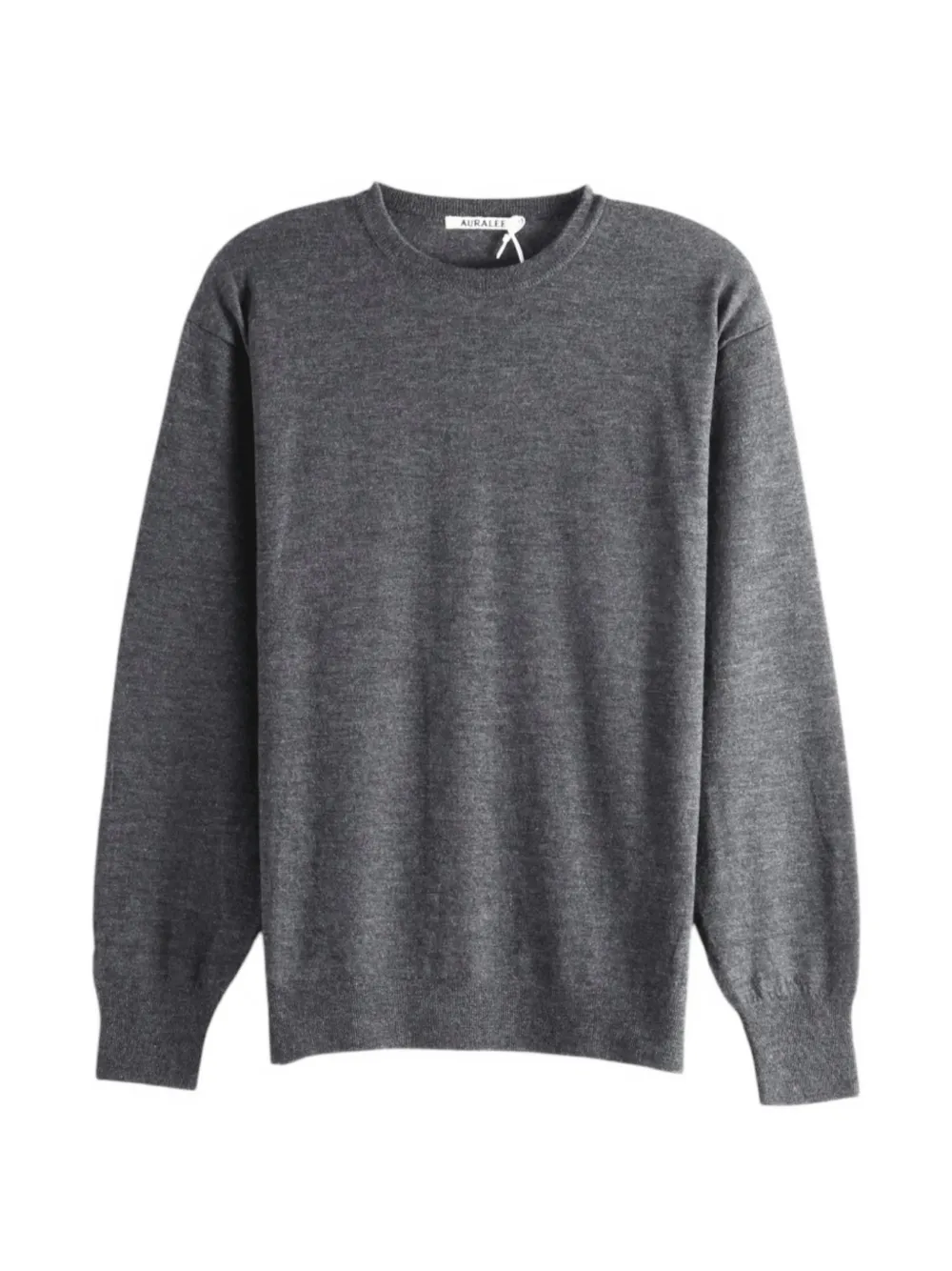 Auralee crew-neck long-sleeve cashmere sweater - Grey