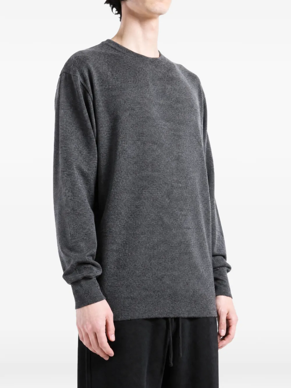 Auralee crew-neck long-sleeve cashmere sweater Grijs