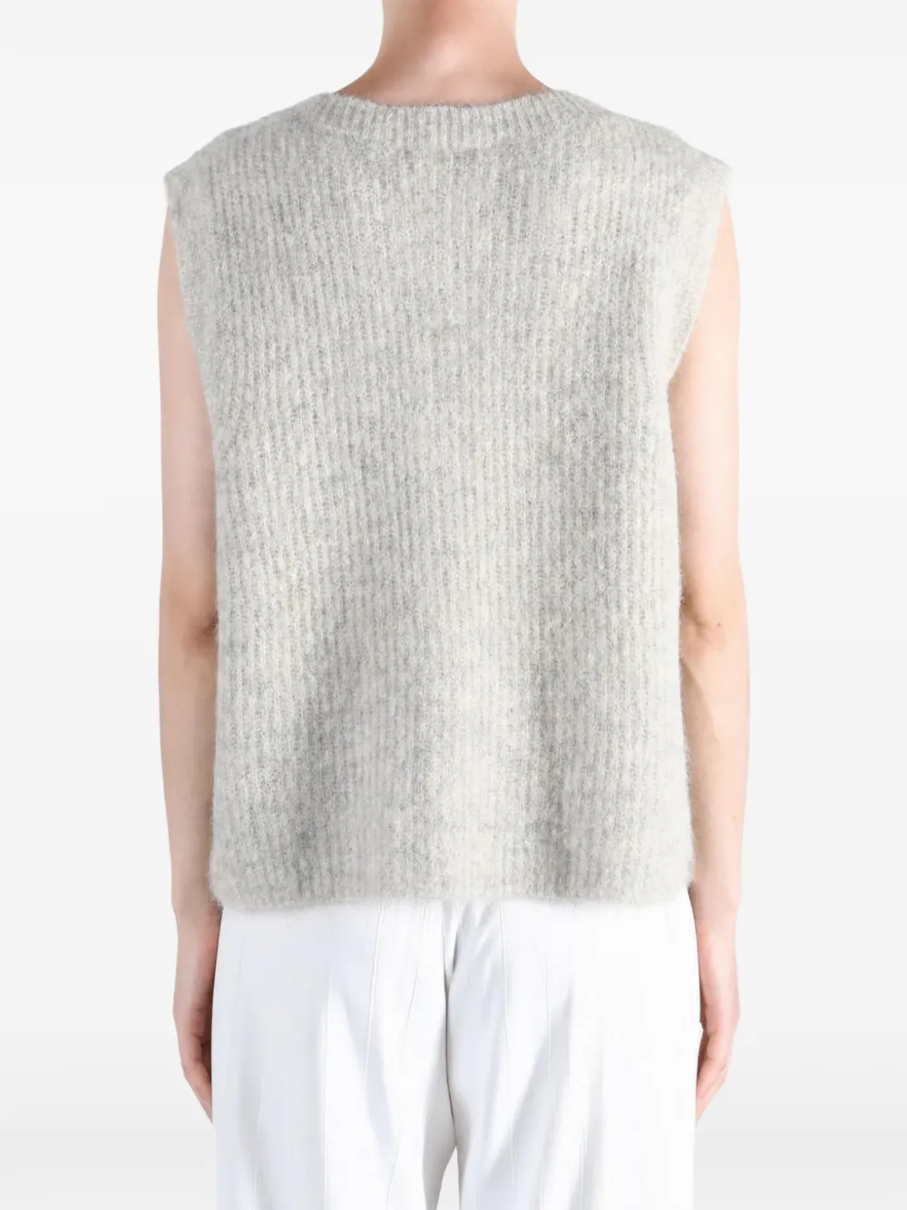 American Vintage East ribbed cardigan Beige