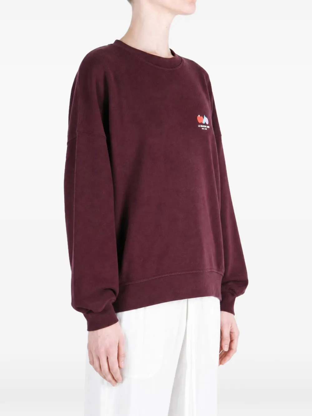 American Vintage Atubay logo-print sweatshirt Rood