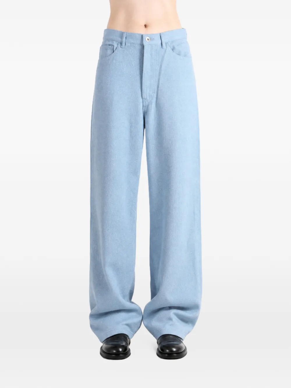 Auralee wide-leg jeans Blauw