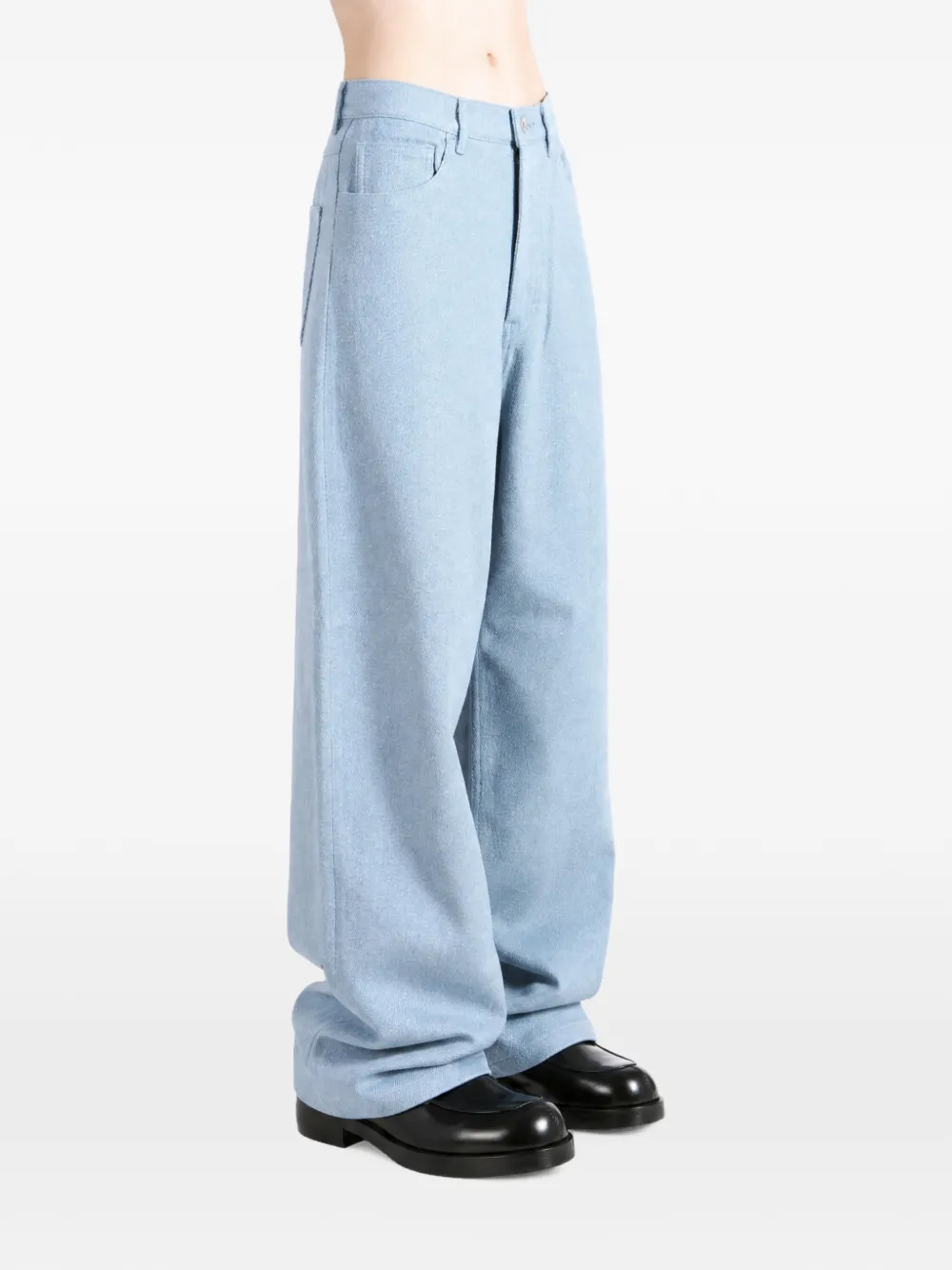 Auralee wide-leg jeans Blauw