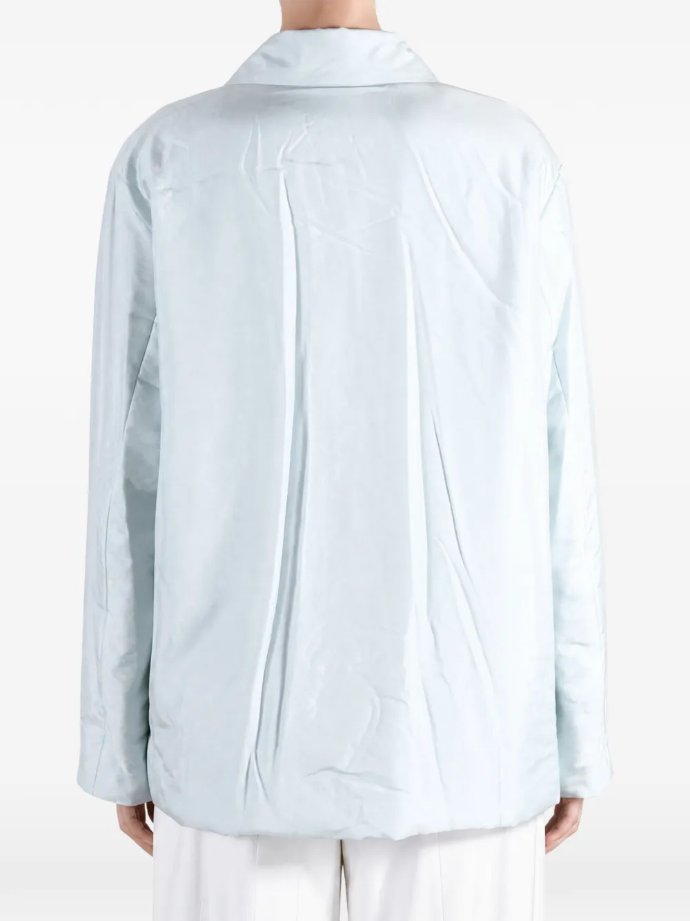 Auralee padded silk jacket Blauw