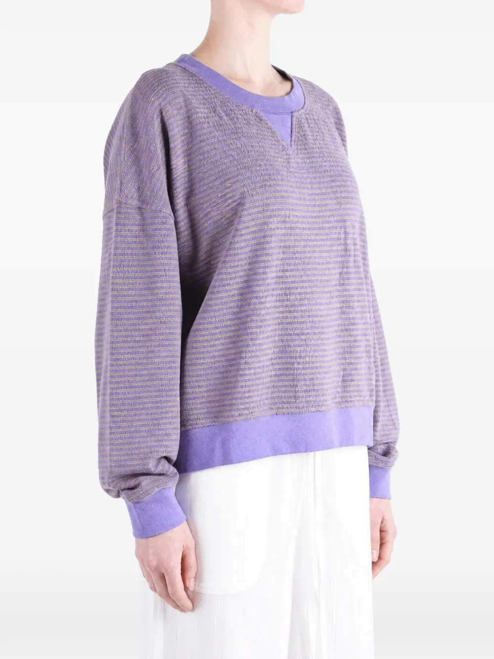 American Vintage Fuxow cotton sweater Paars