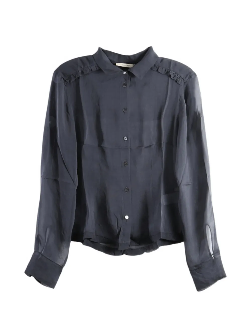 Paloma Wool sheer ruffled shirt - Grigio