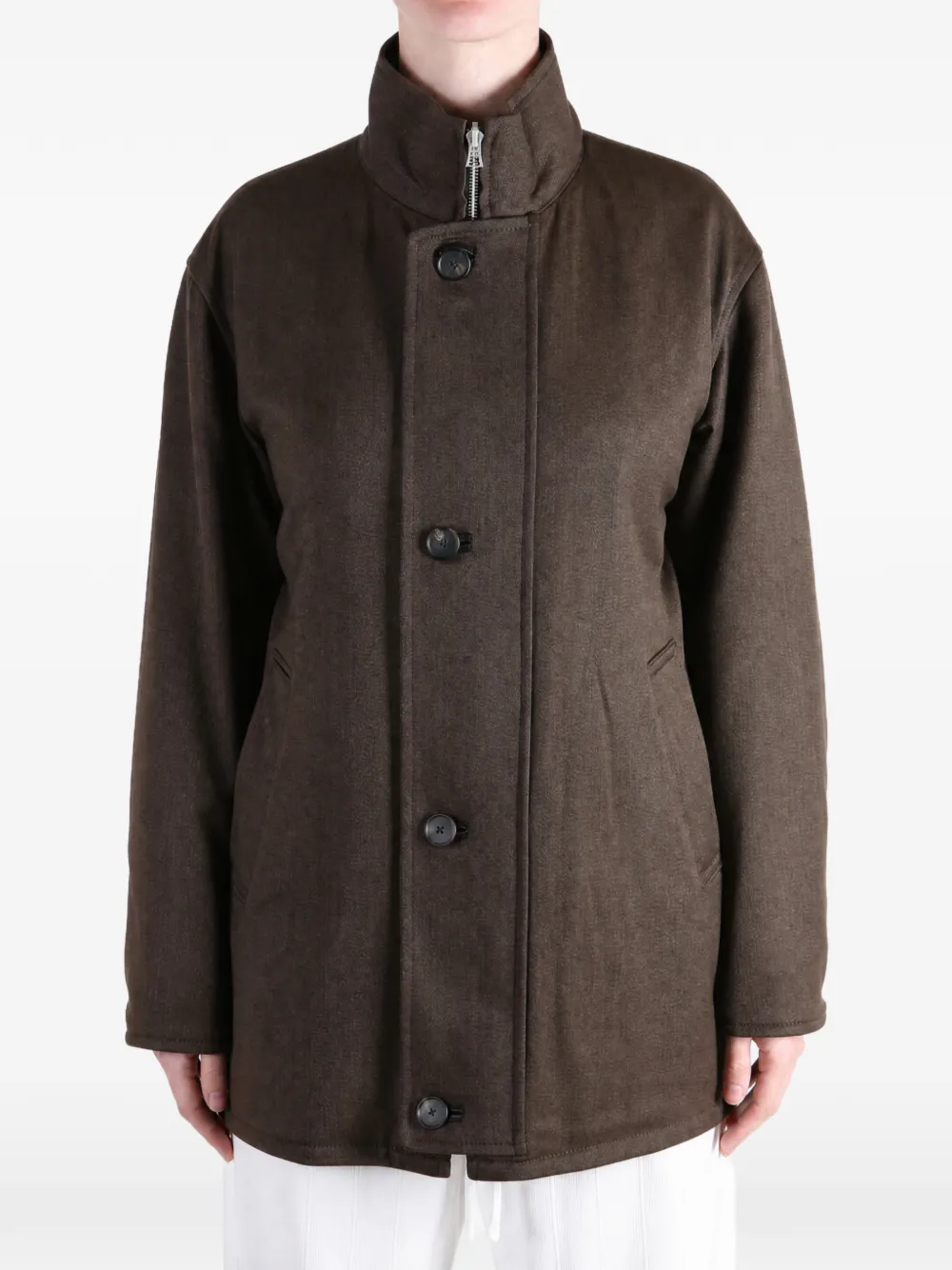 Auralee reversible leather coat Bruin