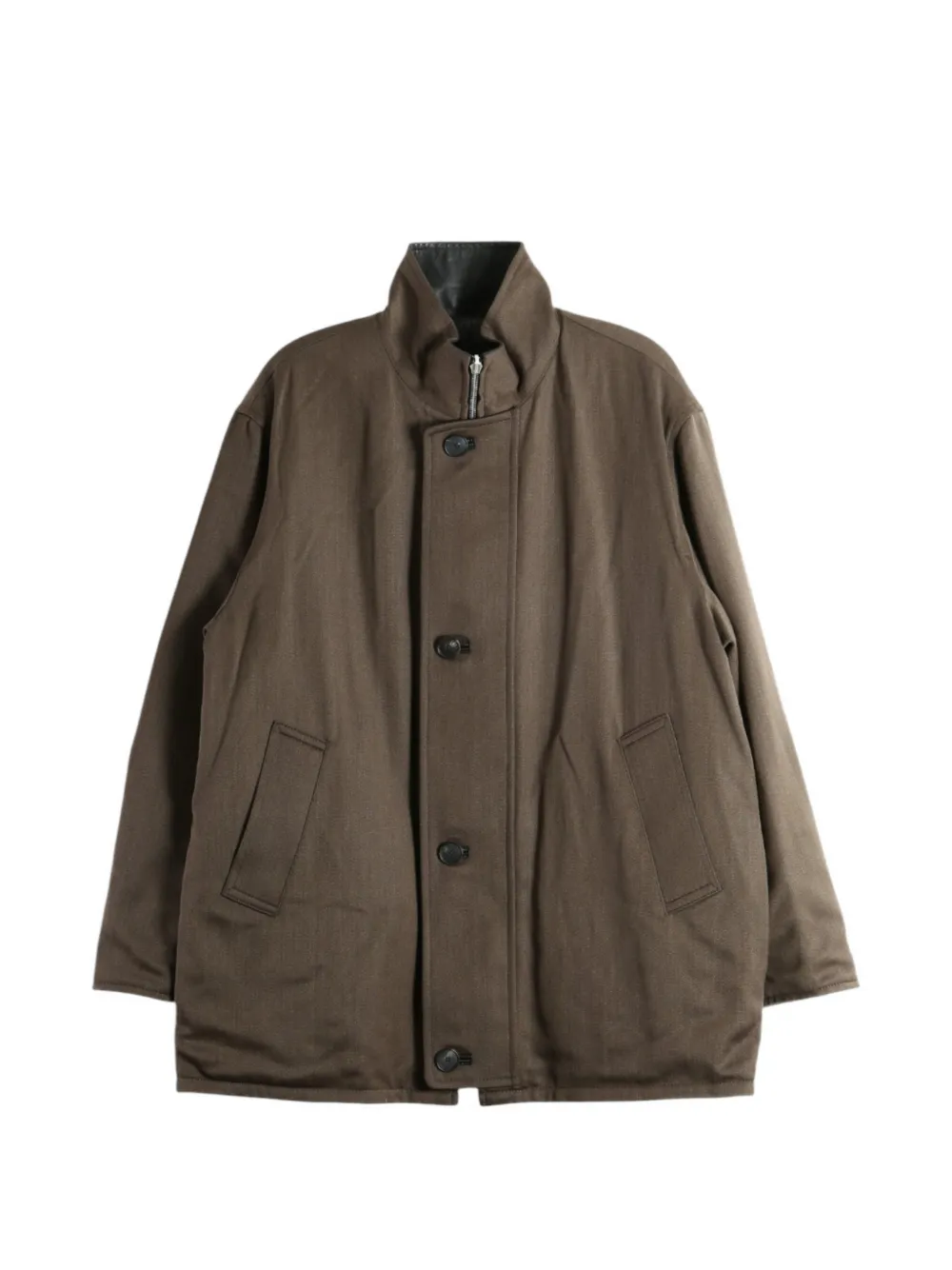 Auralee reversible leather coat - Braun