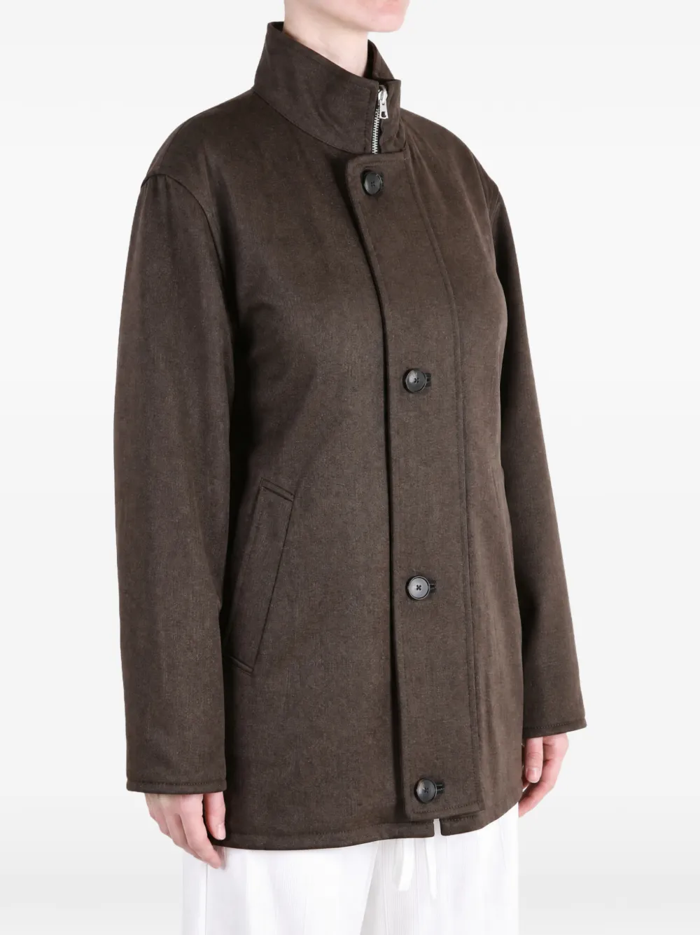 Auralee reversible leather coat Bruin