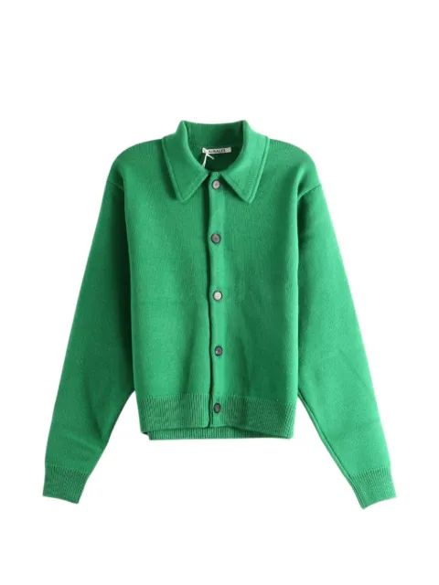 Auralee button-up collared cardigan