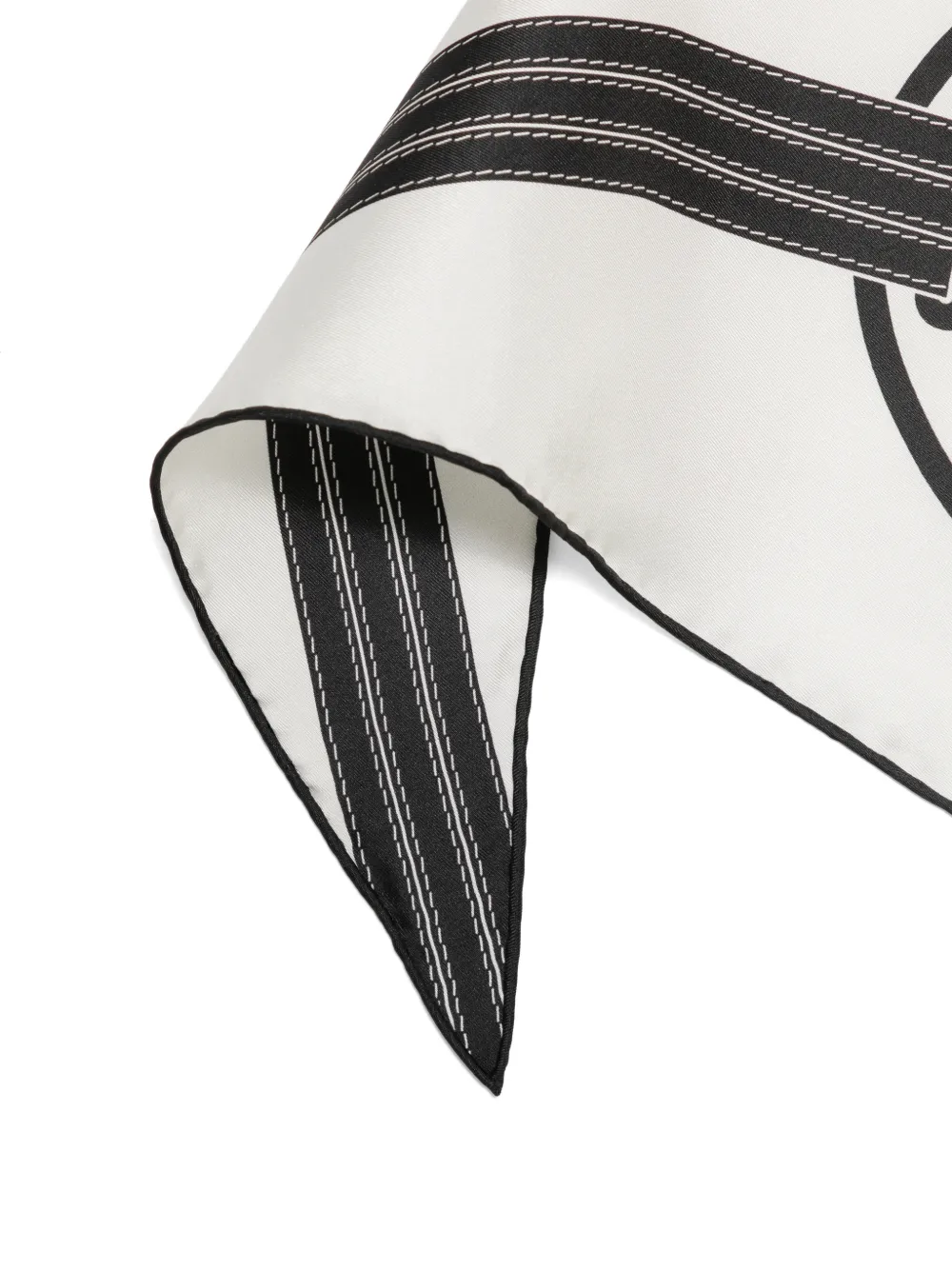 FENDI Selleria sjaal met paardenprint Wit