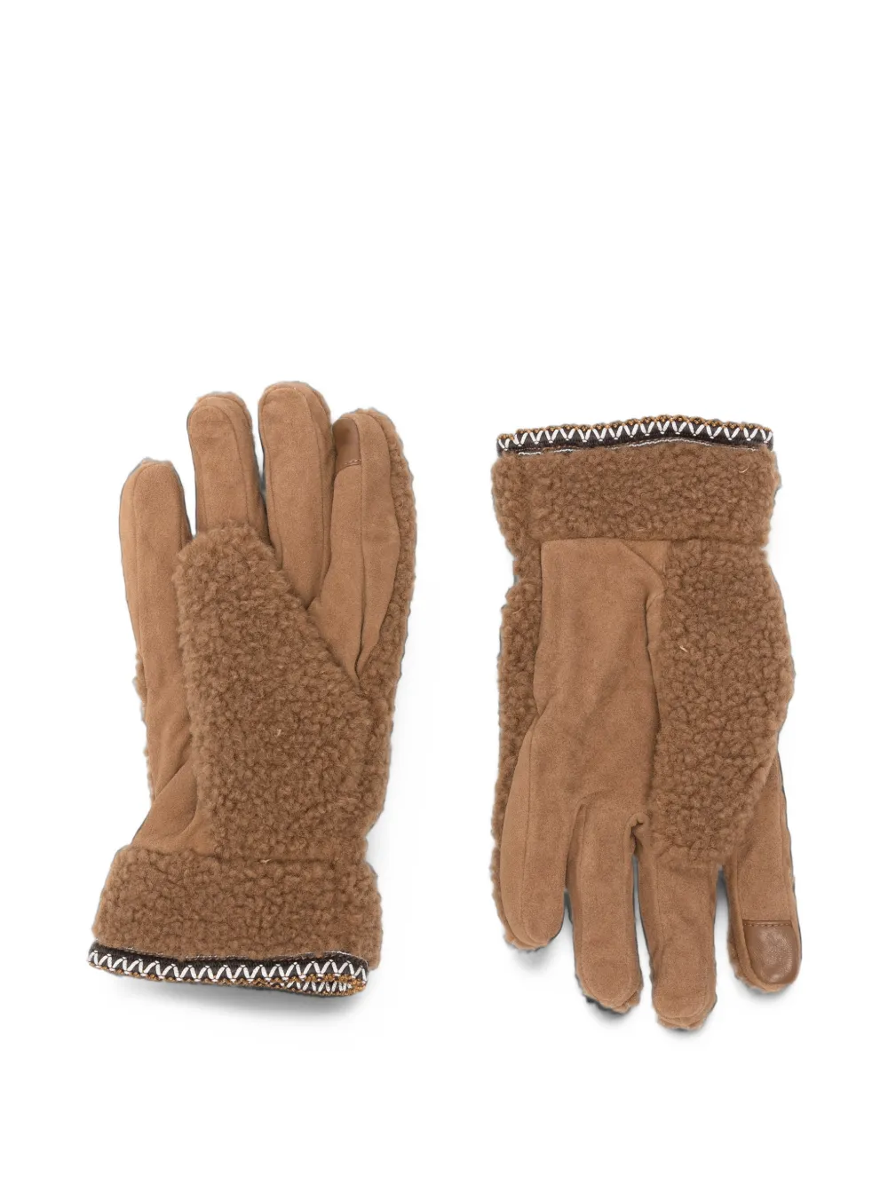 UGG braid gloves Bruin