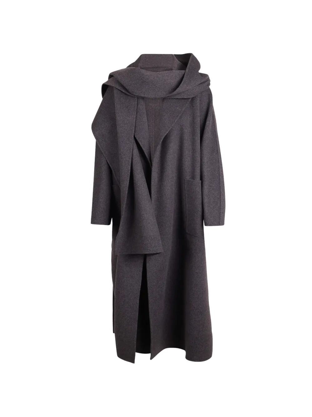 'S Max Mara scarf-detail coat - Grigio