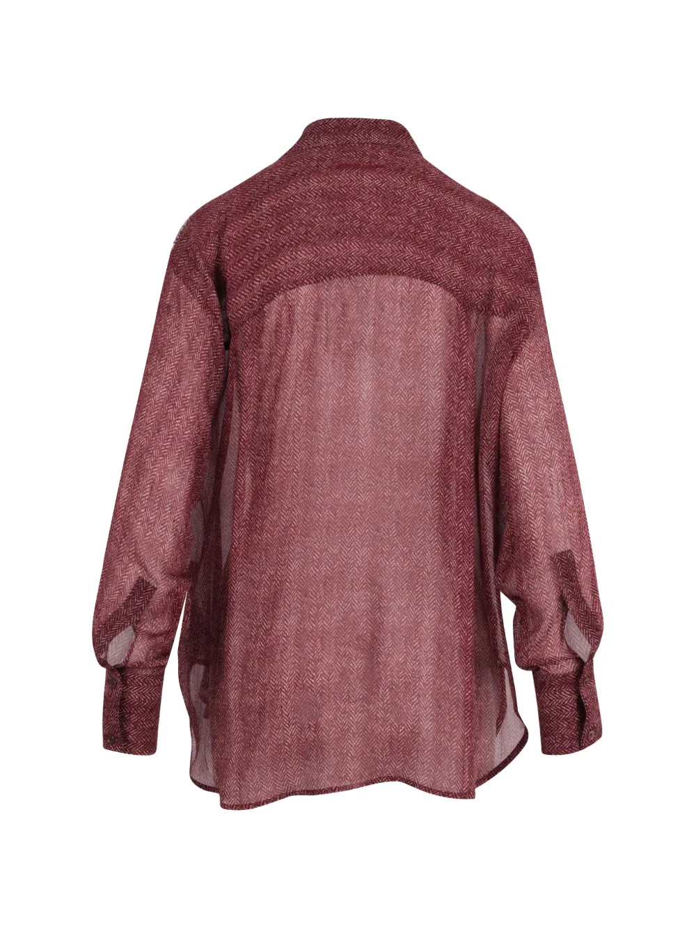 ERMANNO FIRENZE sequin-embellished chevron-print shirt Rood