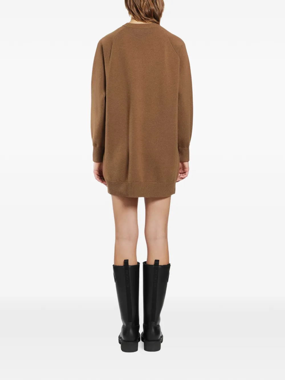 Max Mara short wool and cashmere dress Bruin