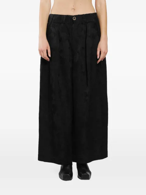 Uma Wang Poetic floral-jacquard trousers