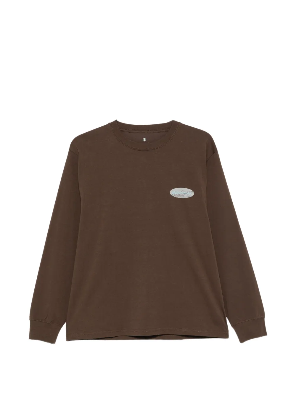 Snow Peak graphic-print long-sleeve T-shirt - Marron Snow Peak graphic-print long-sleeve T-shirt - Marron