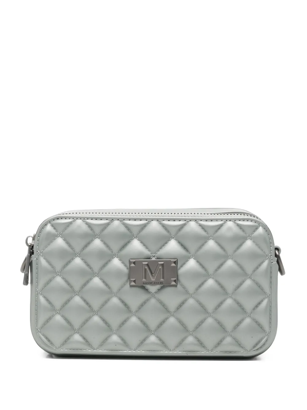 Marc Ellis mini Flat Molly quilted crossbody bag - Gris