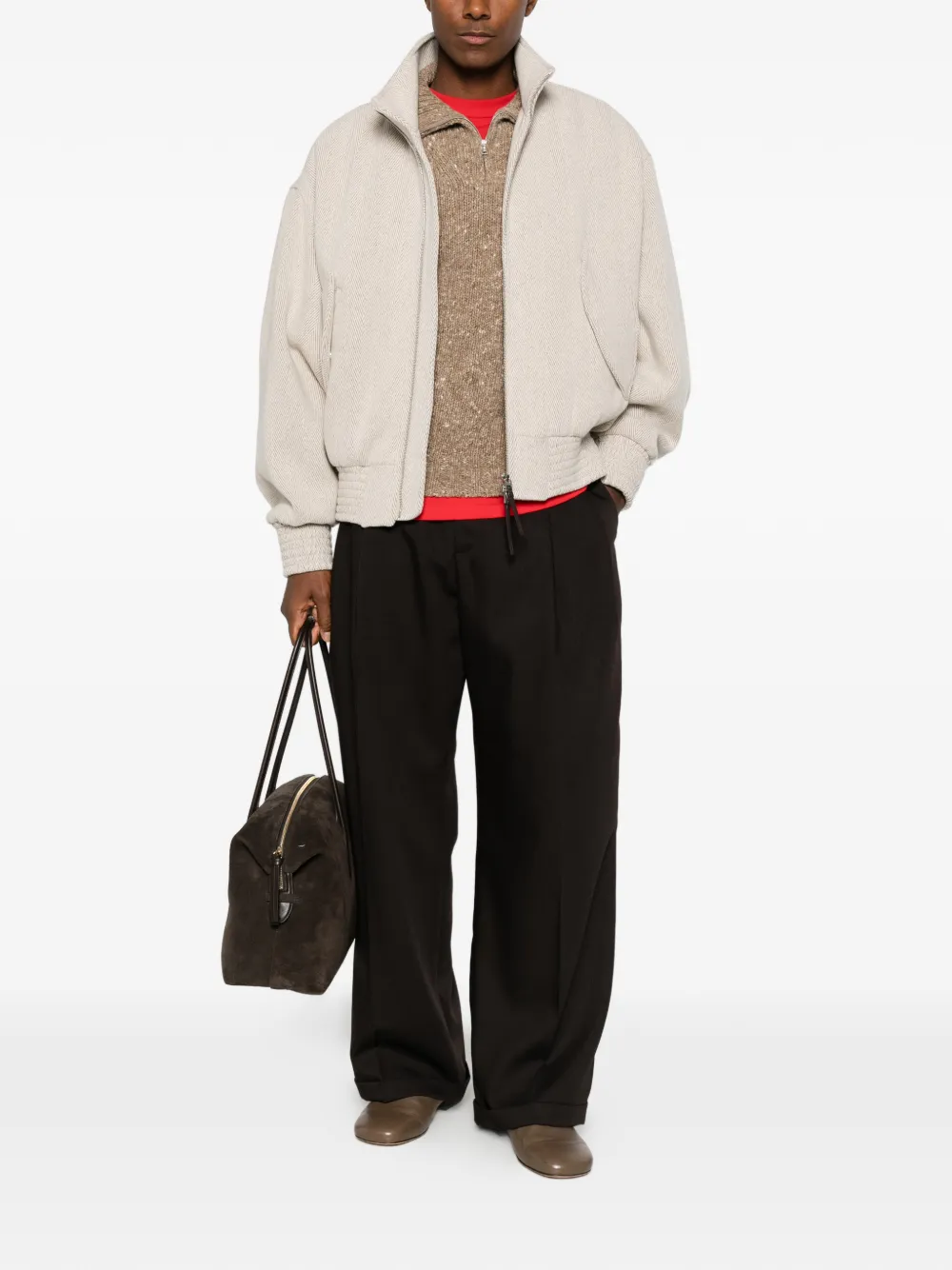 Jacquemus The Losange bomberjack Beige