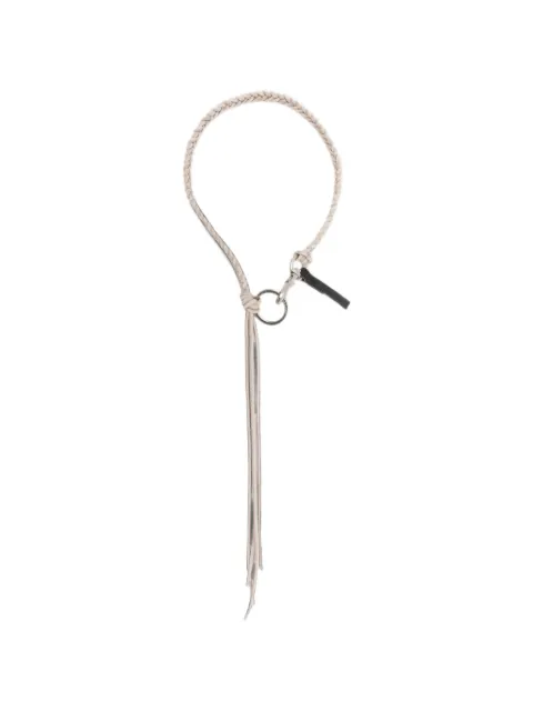 OUR LEGACY braided leather necklace