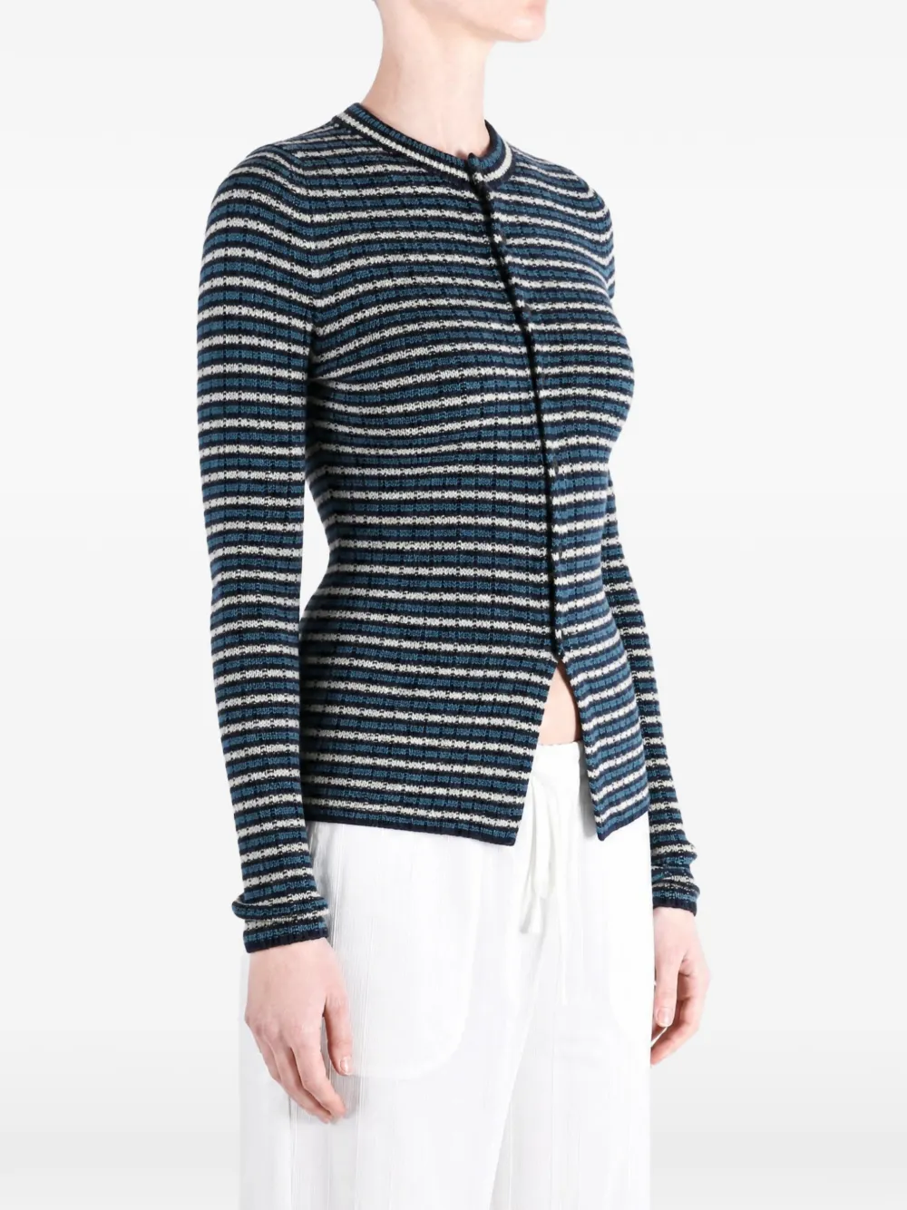 Auralee Vest met ronde hals Blauw