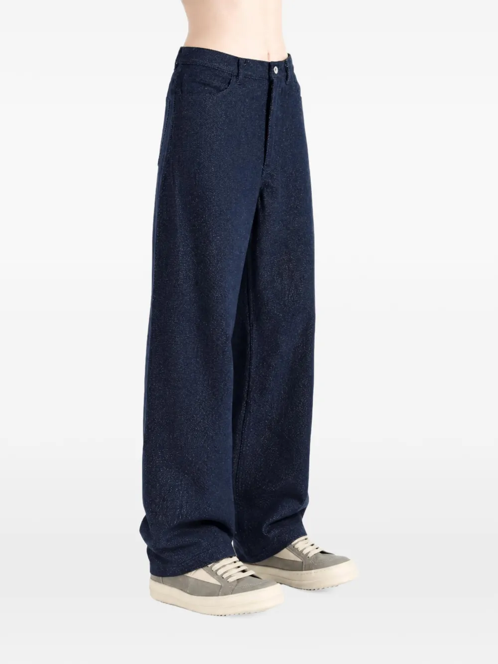 Auralee wide-leg jeans Blauw