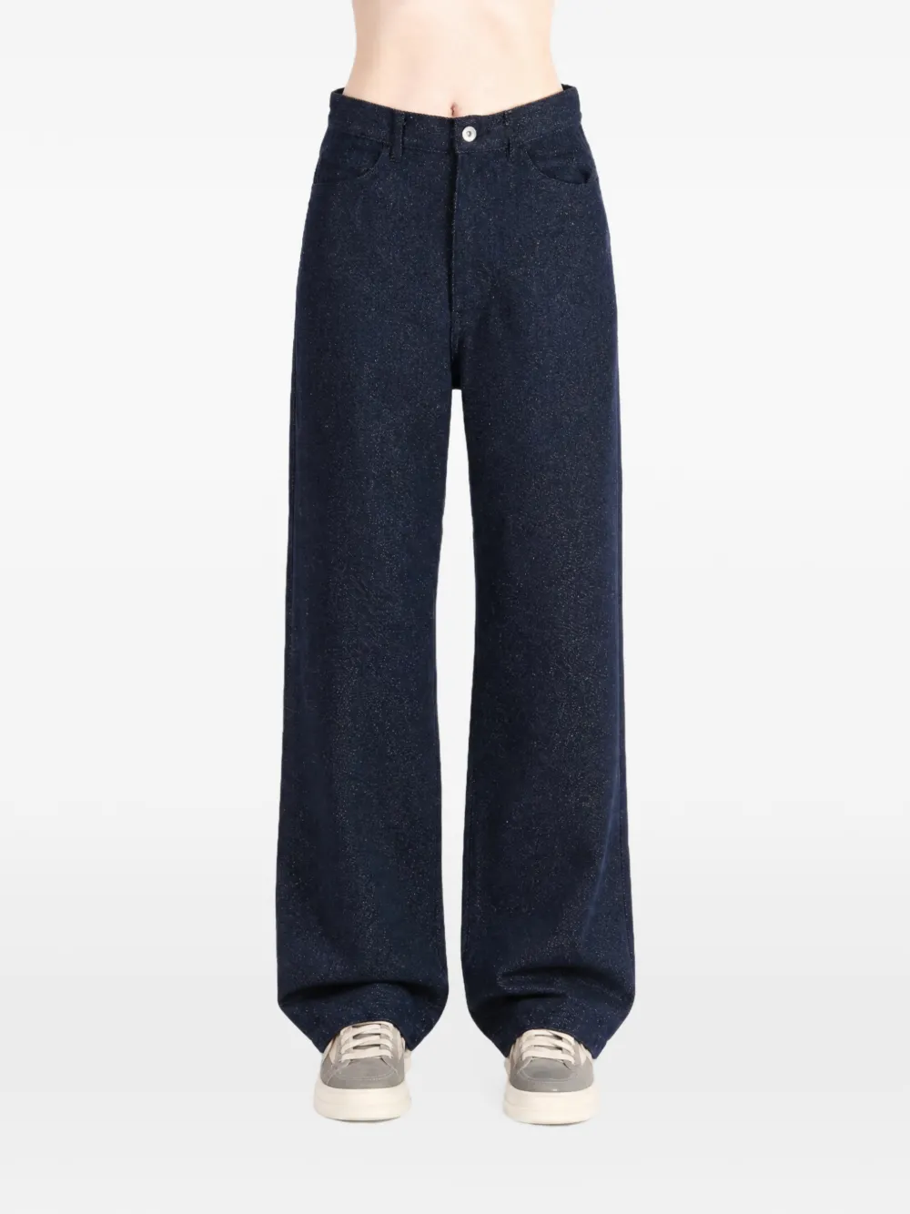 Auralee wide-leg jeans Blauw