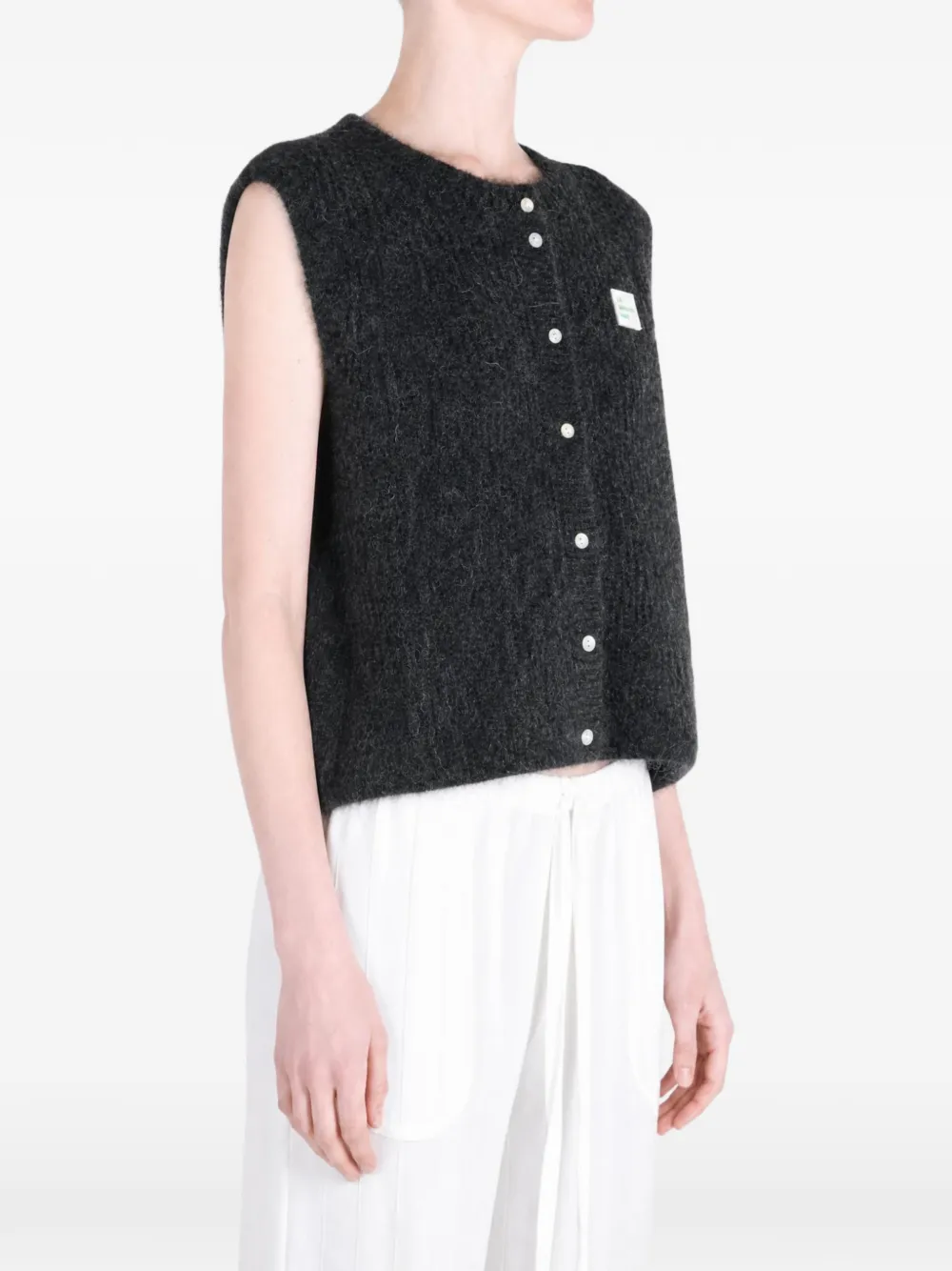 American Vintage East sleeveless cardigan Grijs