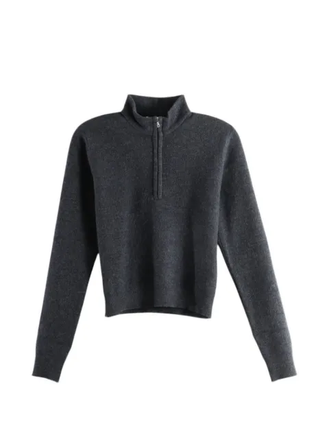 Auralee half-zip wool sweater