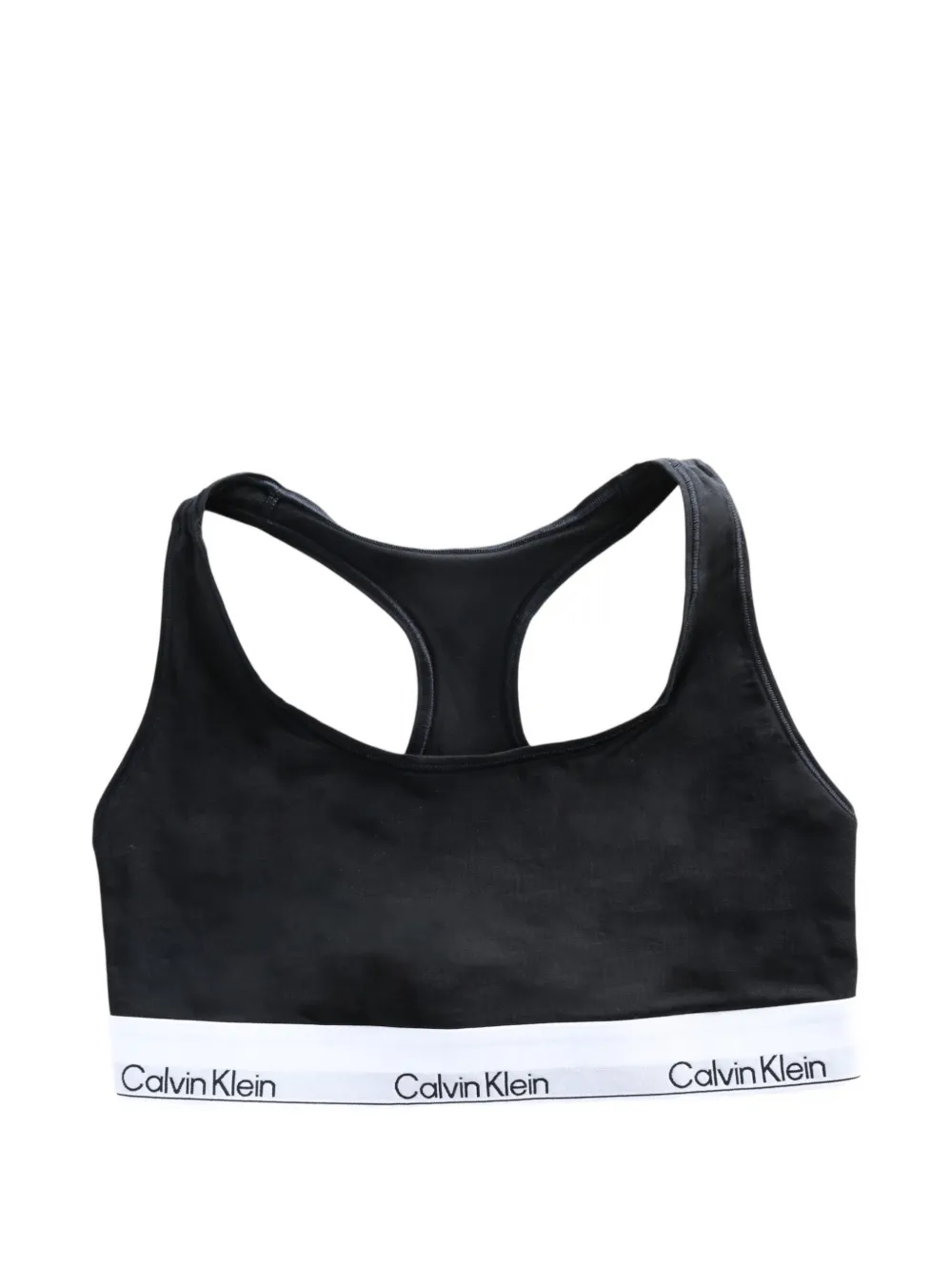 Calvin Klein Sport-BH mit Logo-Bund - Schwarz