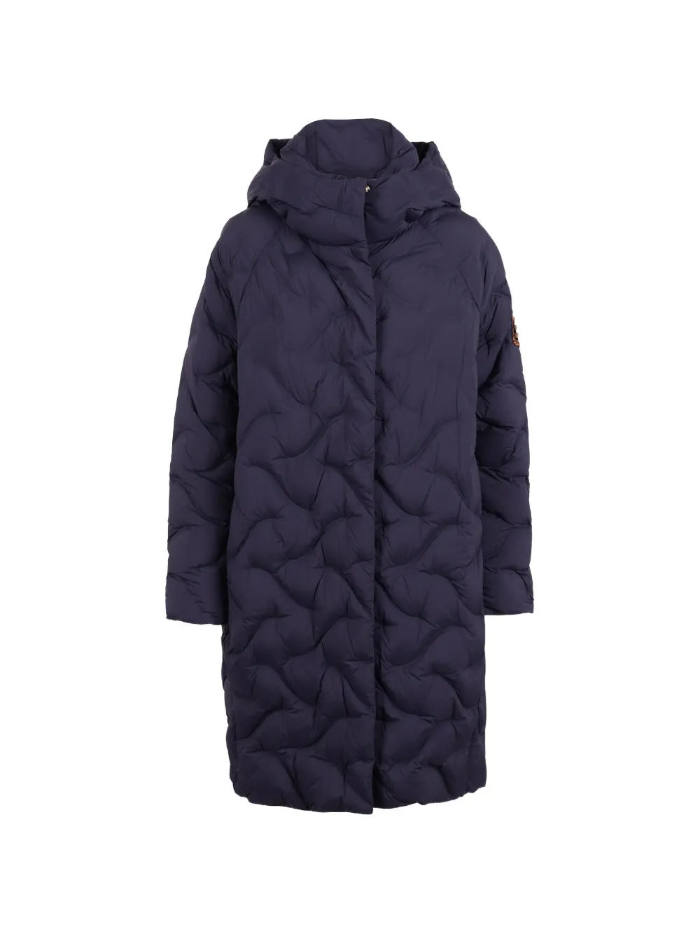 ERMANNO FIRENZE quilted hooded coat - Bleu ERMANNO FIRENZE quilted hooded coat - Bleu